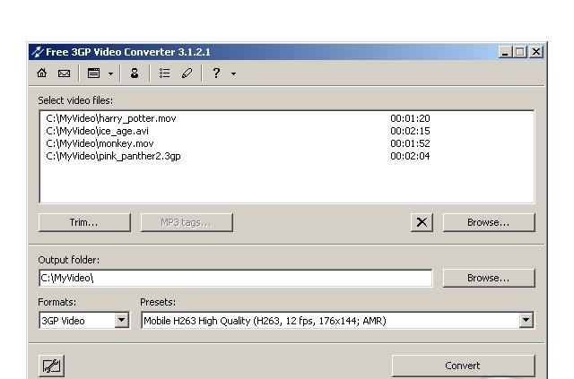 Free 3GP Video Converter download, download Free 3GP Video Converter,