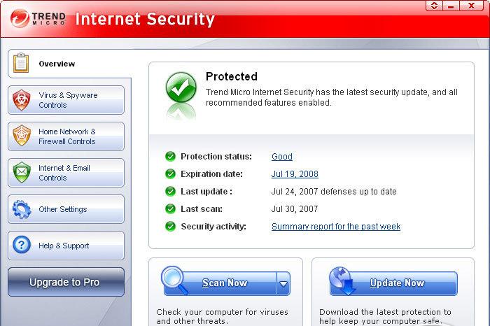 Trend Micro PC-cillin Internet Security 2008 image,image for Trend Micro PC-cillin Internet Security 2008,