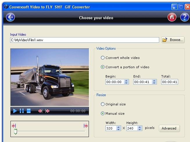 image Video to FLV SWF - image - GIF Converter 1.8